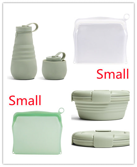 Kitchen Fruit And Vegetable Silicone Fresh-keeping Bag Thickened Food Daily Necessities Portable Self-sealing Storage Bag
